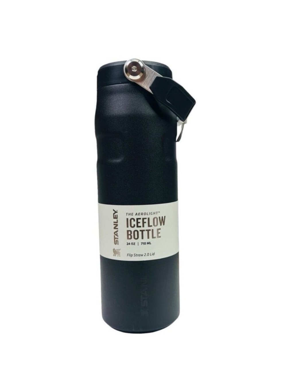 Stanley Aerolight IceFlow Flip Straw 2.0 Lid Water Bottle - Black - 24 Oz